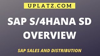SAP SD (Sales and Distribution) | Uplatz