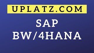 SAP BW/4HANA Training