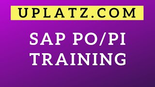 SAP PO Training