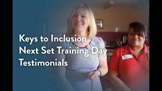 Keys to Inclusion - Next Set Training Day Testimonials