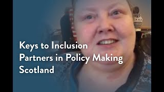 cottish ‘Partners in Policy Making’ learn about the Keys to Inclusion