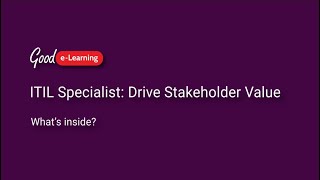 What's covered in ITIL 4 Specialist: Drive Stakeholder Value? (ITIL 4 DSV)