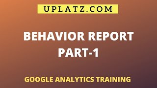 Google Analytics Training | Uplatz