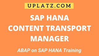 SAP S/4HANA TM (Transportation Management) | Uplatz