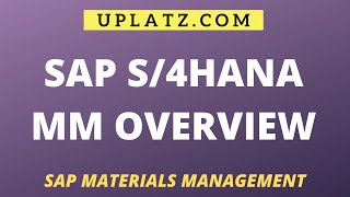  SAP S/4HANA MM | Uplatz