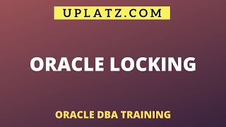  Oracle DBA | Uplatz