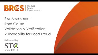 BRCGS Risk Management, Root Cause, Validation & Verification and Food Fraud Courses