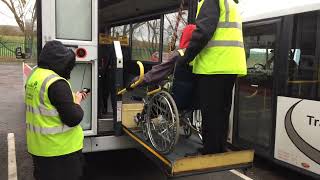Boarding wheelchair users