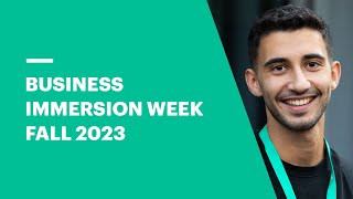 Business Immersion Week Fall 2023